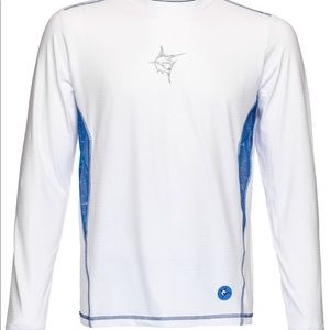 White Long Sleeve Perf Tee. Incredible fit and feel. I have several available.